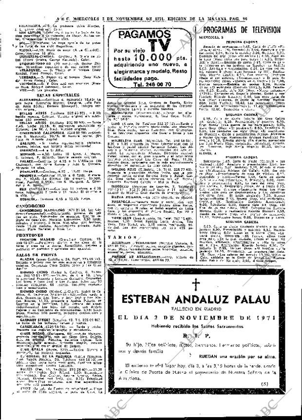 ABC MADRID 03-11-1971 página 86