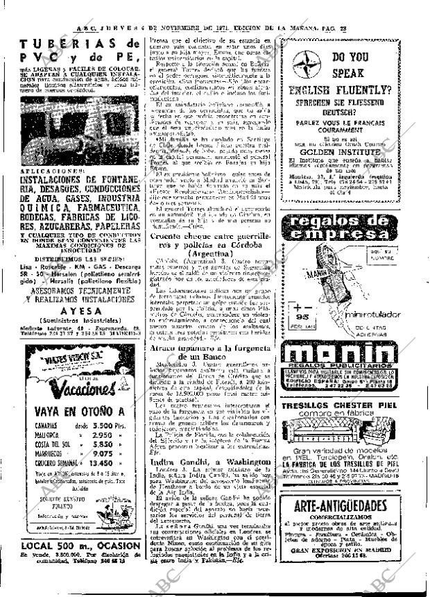 ABC MADRID 04-11-1971 página 28