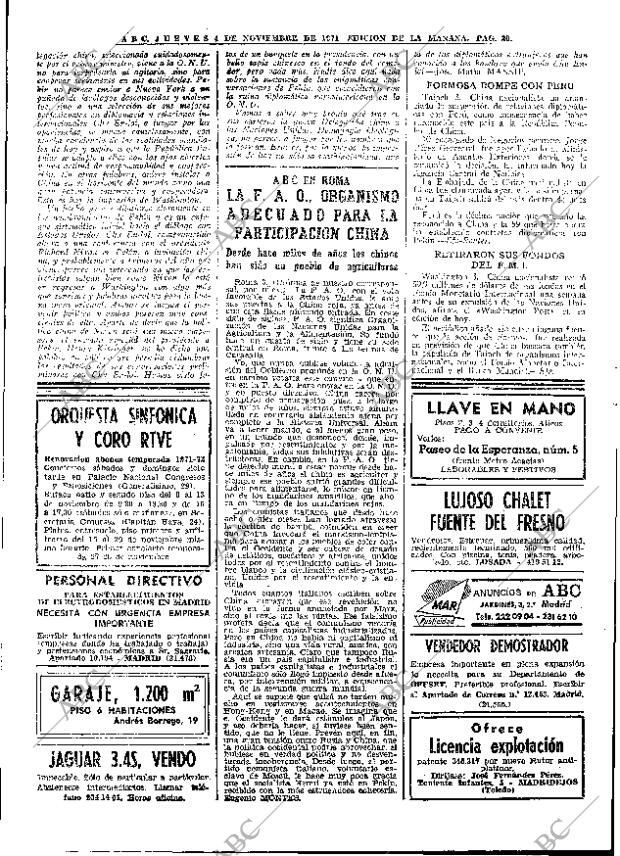 ABC MADRID 04-11-1971 página 30