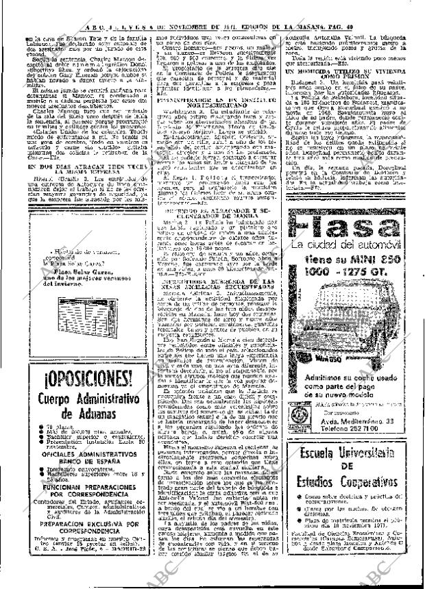 ABC MADRID 04-11-1971 página 40