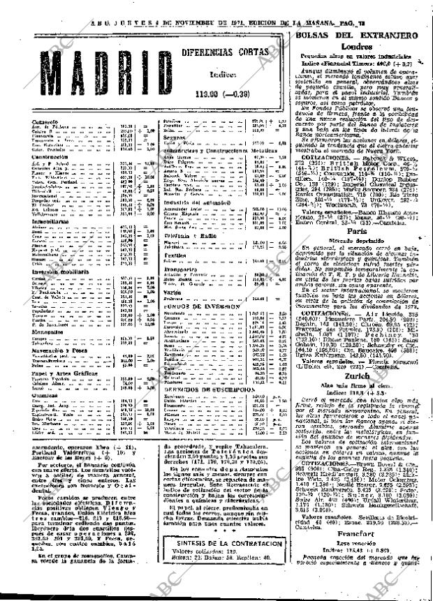 ABC MADRID 04-11-1971 página 73