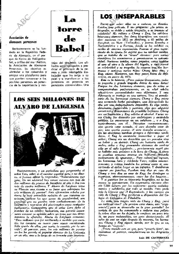 BLANCO Y NEGRO MADRID 06-11-1971 página 77