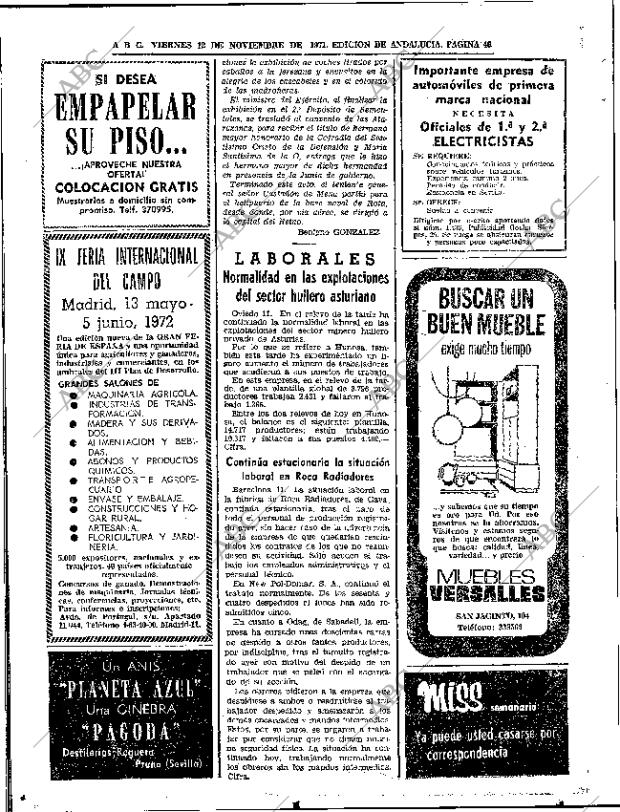 ABC SEVILLA 12-11-1971 página 46