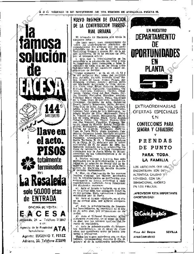 ABC SEVILLA 12-11-1971 página 52