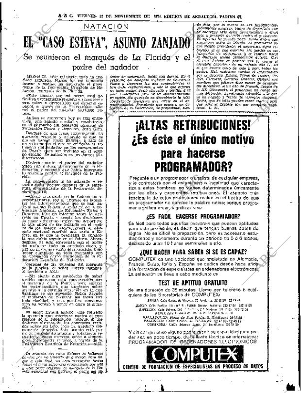 ABC SEVILLA 12-11-1971 página 67