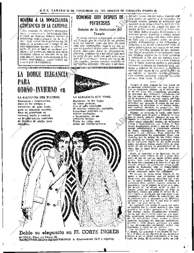ABC SEVILLA 13-11-1971 página 43