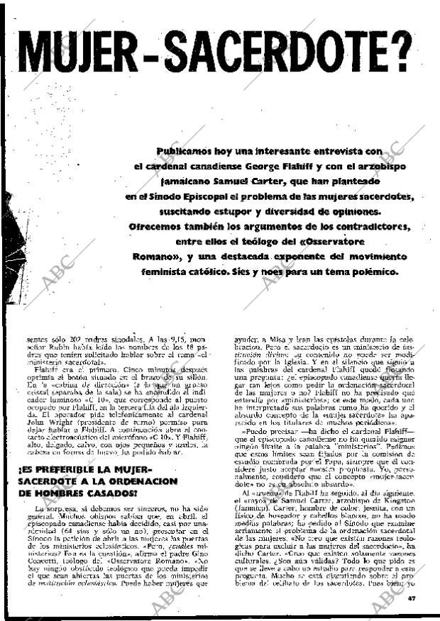 BLANCO Y NEGRO MADRID 13-11-1971 página 47