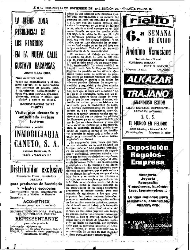 ABC SEVILLA 14-11-1971 página 40