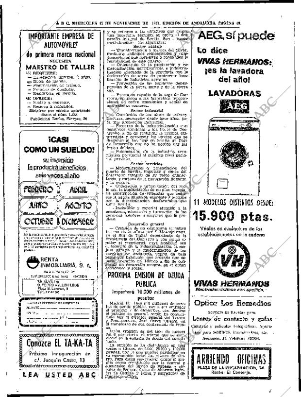 ABC SEVILLA 17-11-1971 página 40