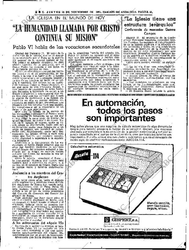 ABC SEVILLA 18-11-1971 página 41