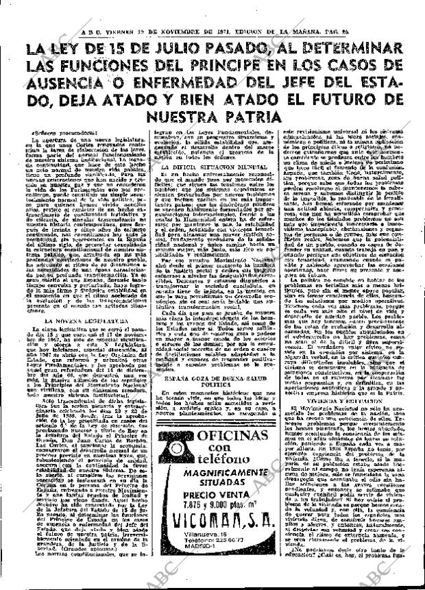 ABC MADRID 19-11-1971 página 26