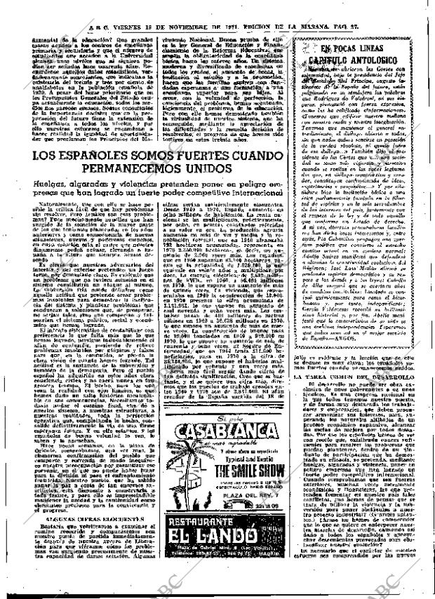 ABC MADRID 19-11-1971 página 27