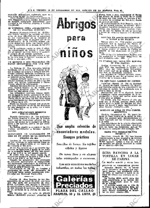 ABC MADRID 19-11-1971 página 42