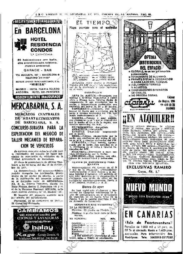 ABC MADRID 19-11-1971 página 46