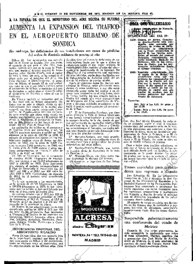 ABC MADRID 19-11-1971 página 47