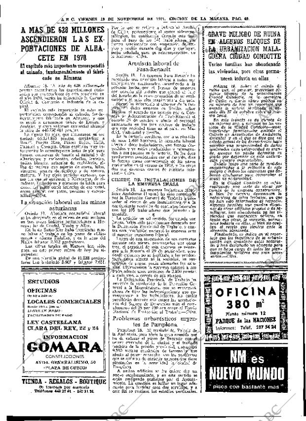 ABC MADRID 19-11-1971 página 49