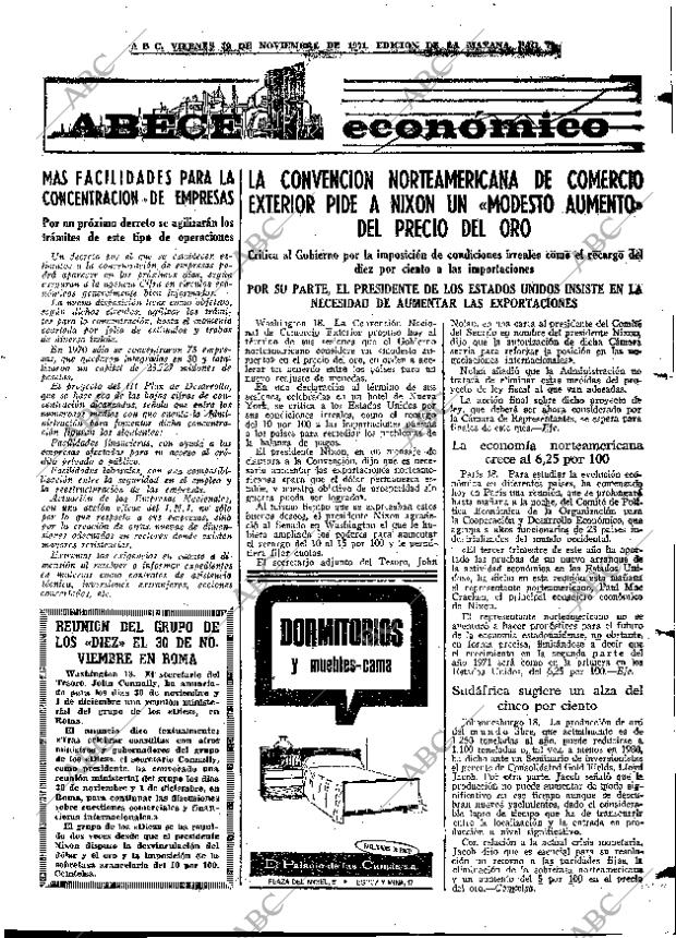 ABC MADRID 19-11-1971 página 73