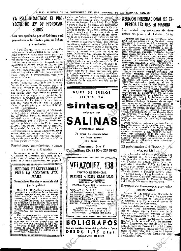 ABC MADRID 19-11-1971 página 75