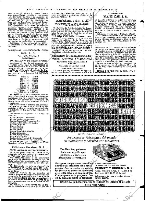 ABC MADRID 19-11-1971 página 79