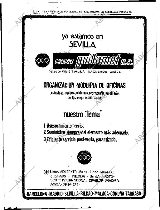 ABC SEVILLA 19-11-1971 página 50