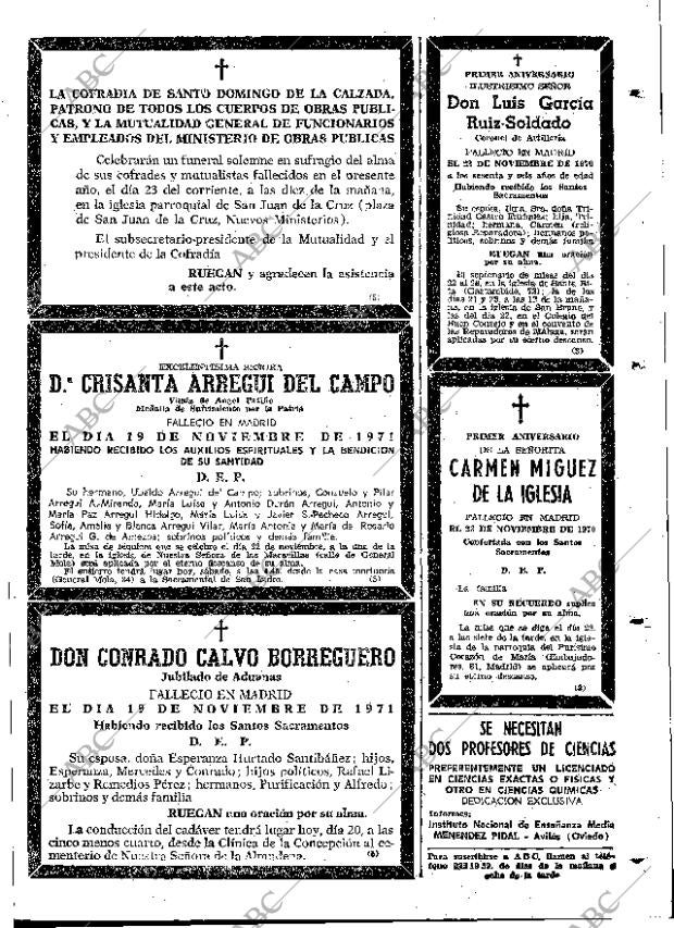 ABC MADRID 20-11-1971 página 109