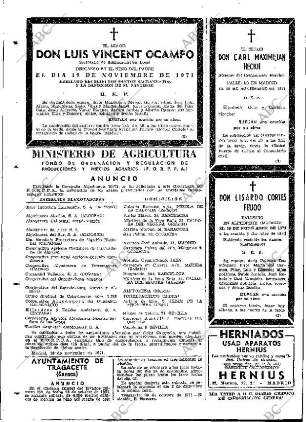 ABC MADRID 20-11-1971 página 110