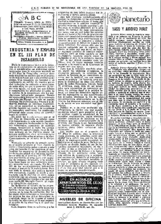 ABC MADRID 20-11-1971 página 26