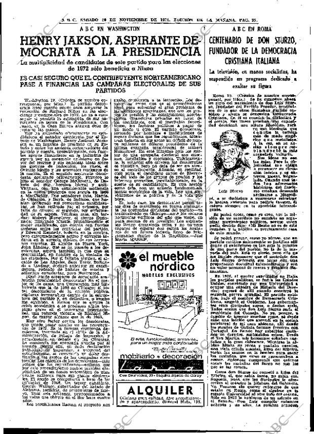 ABC MADRID 20-11-1971 página 35