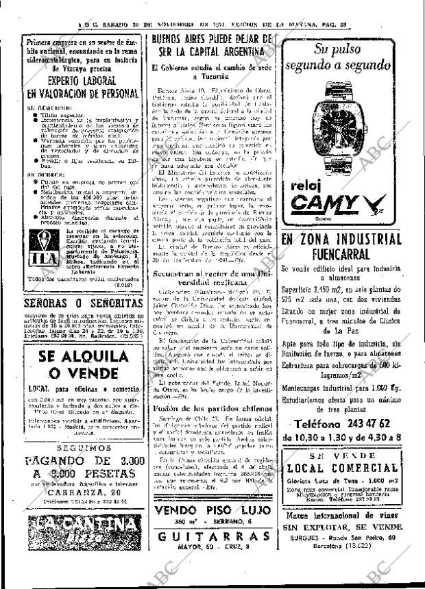ABC MADRID 20-11-1971 página 38