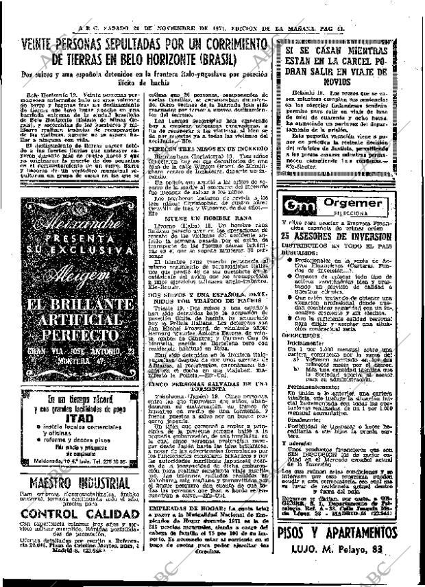ABC MADRID 20-11-1971 página 41