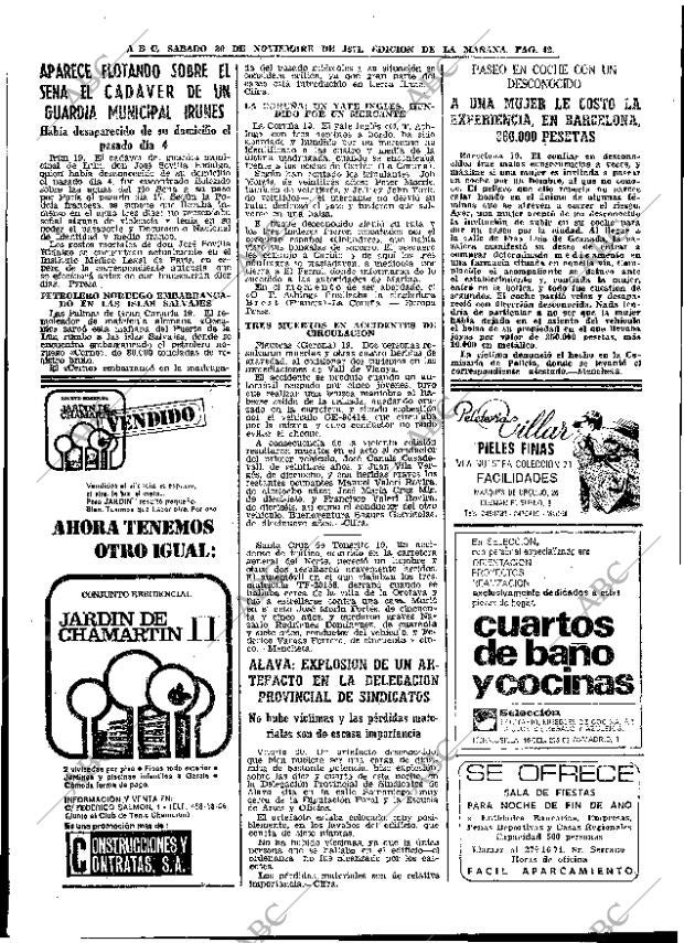 ABC MADRID 20-11-1971 página 42