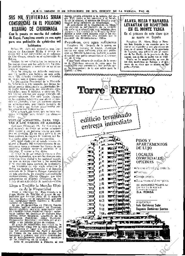ABC MADRID 20-11-1971 página 43