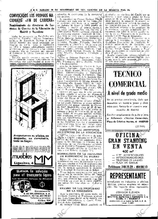 ABC MADRID 20-11-1971 página 54
