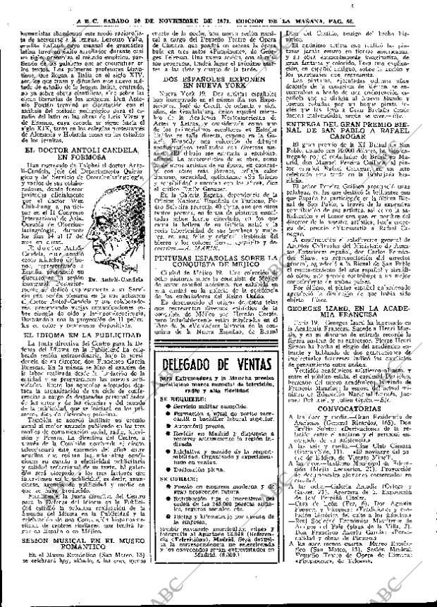 ABC MADRID 20-11-1971 página 56