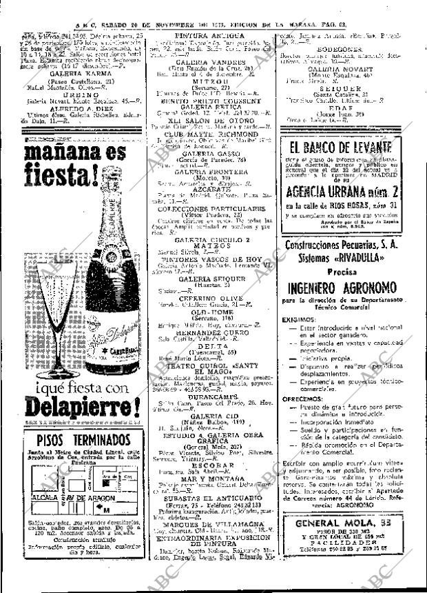 ABC MADRID 20-11-1971 página 62