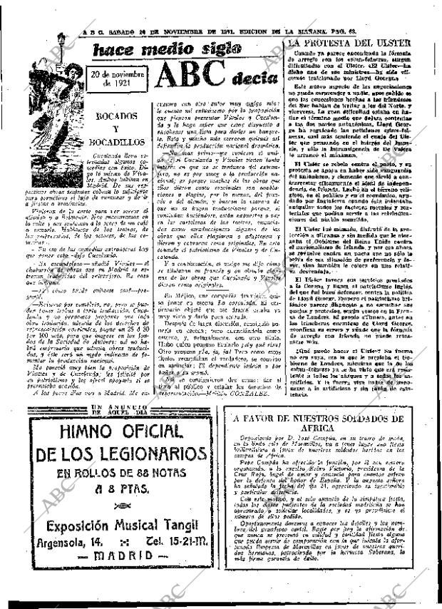ABC MADRID 20-11-1971 página 63