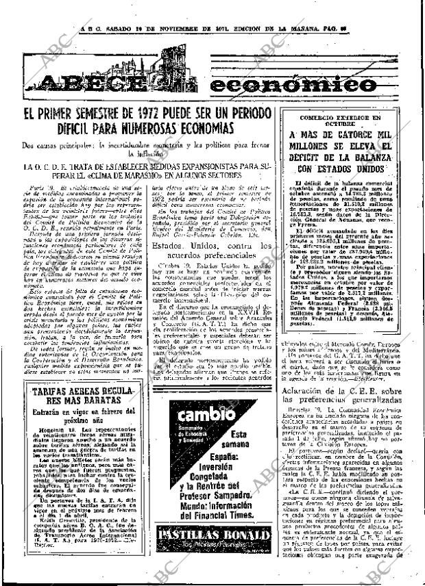 ABC MADRID 20-11-1971 página 65