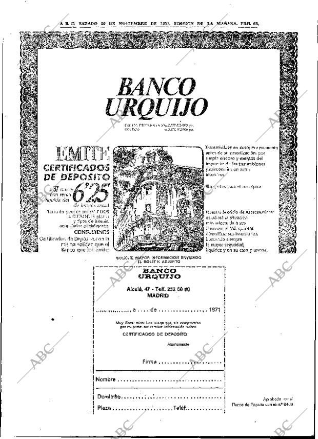ABC MADRID 20-11-1971 página 68