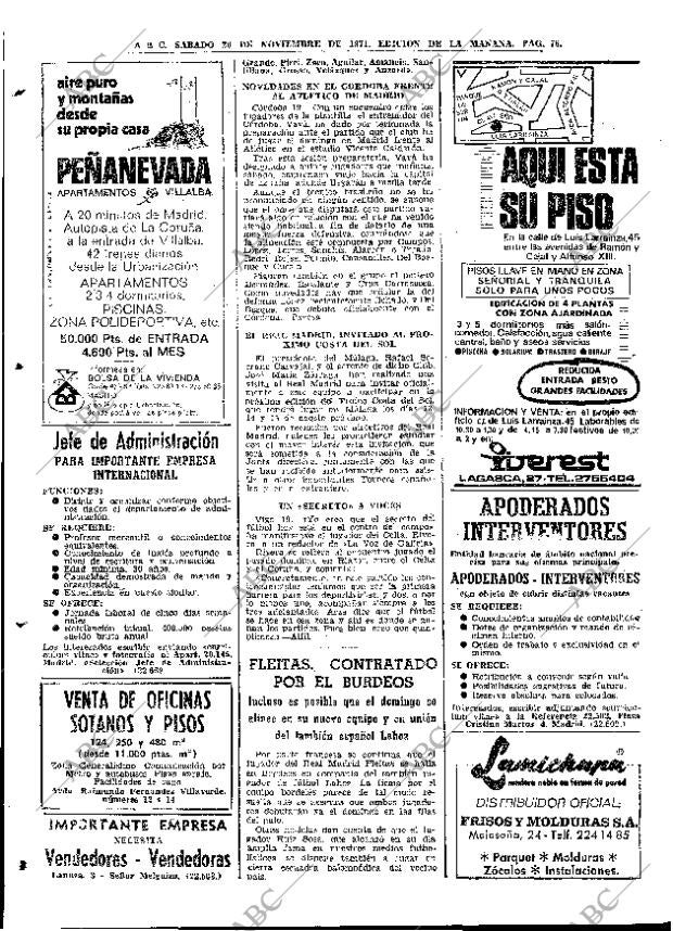 ABC MADRID 20-11-1971 página 76