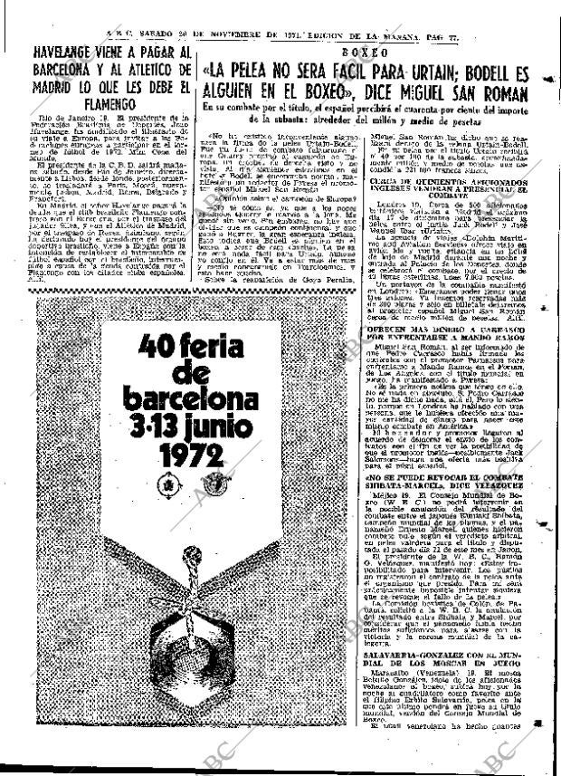 ABC MADRID 20-11-1971 página 77