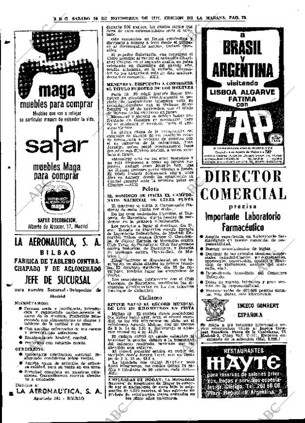 ABC MADRID 20-11-1971 página 78
