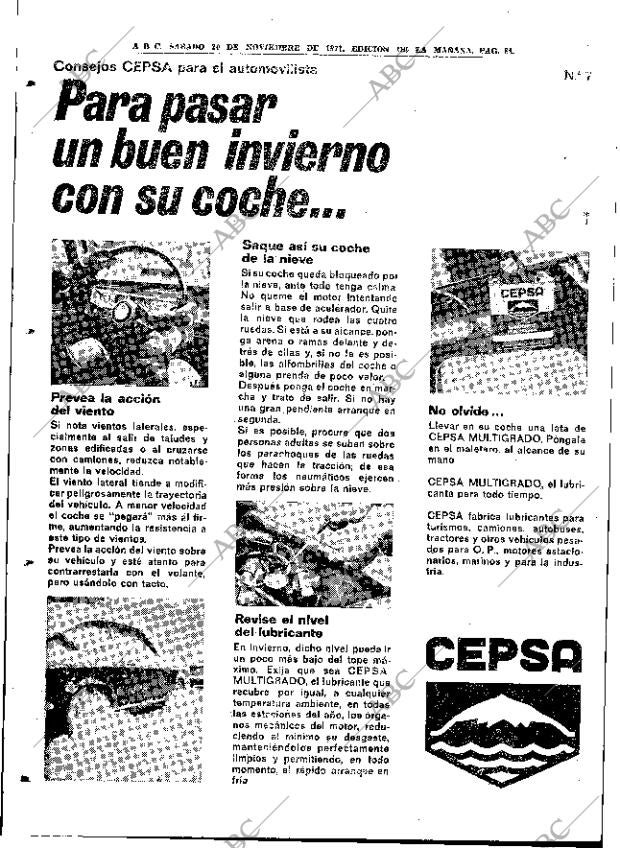 ABC MADRID 20-11-1971 página 84