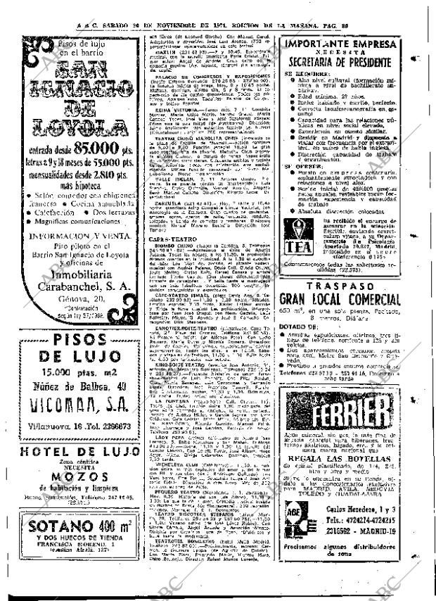 ABC MADRID 20-11-1971 página 89