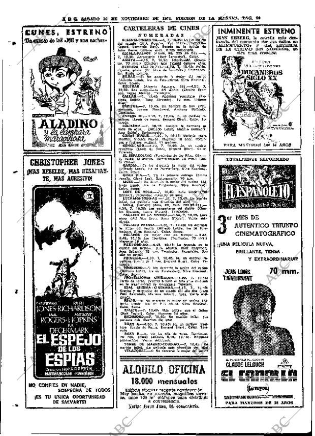 ABC MADRID 20-11-1971 página 90