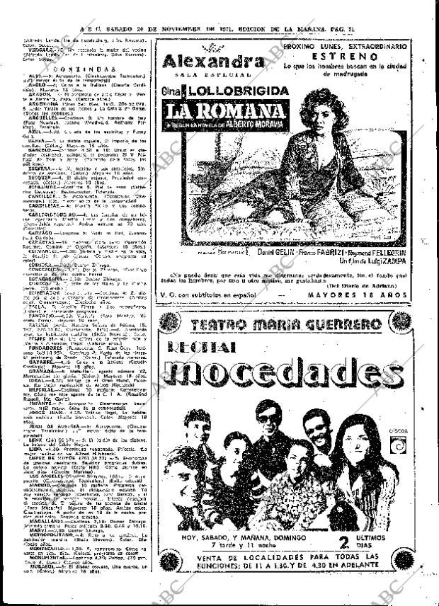 ABC MADRID 20-11-1971 página 91