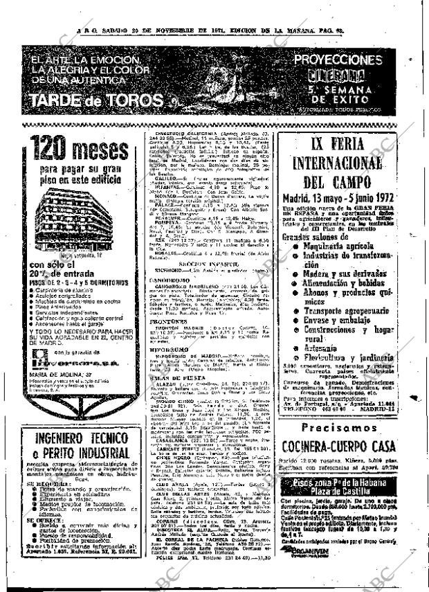 ABC MADRID 20-11-1971 página 93