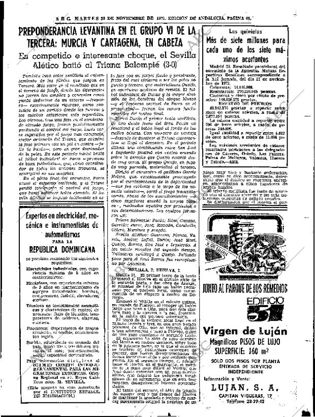 ABC SEVILLA 23-11-1971 página 61