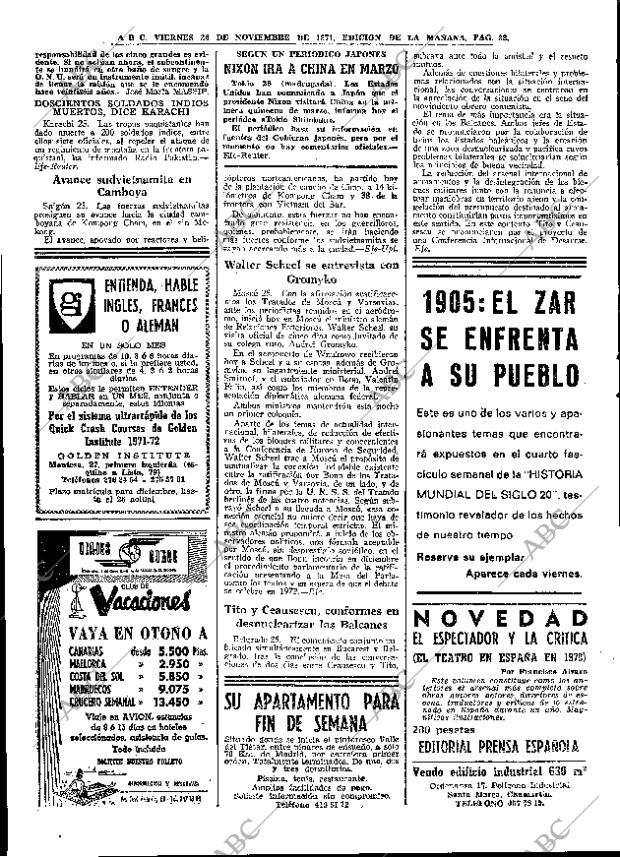 ABC MADRID 26-11-1971 página 32