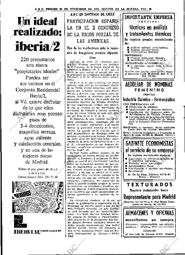 ABC MADRID 26-11-1971 página 38