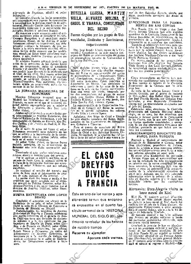 ABC MADRID 26-11-1971 página 40